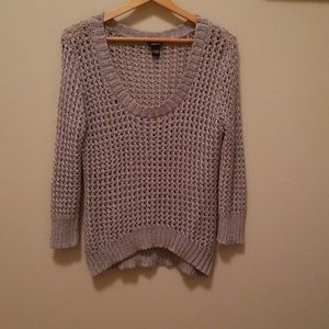 Silver/ grey Rue 21 knit sweater size xl